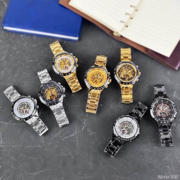 Winner 8067 Silver-Black-Gold Red