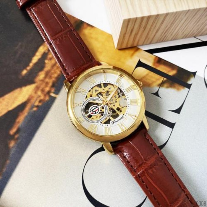 Forsining 8099 Brown-Gold-White