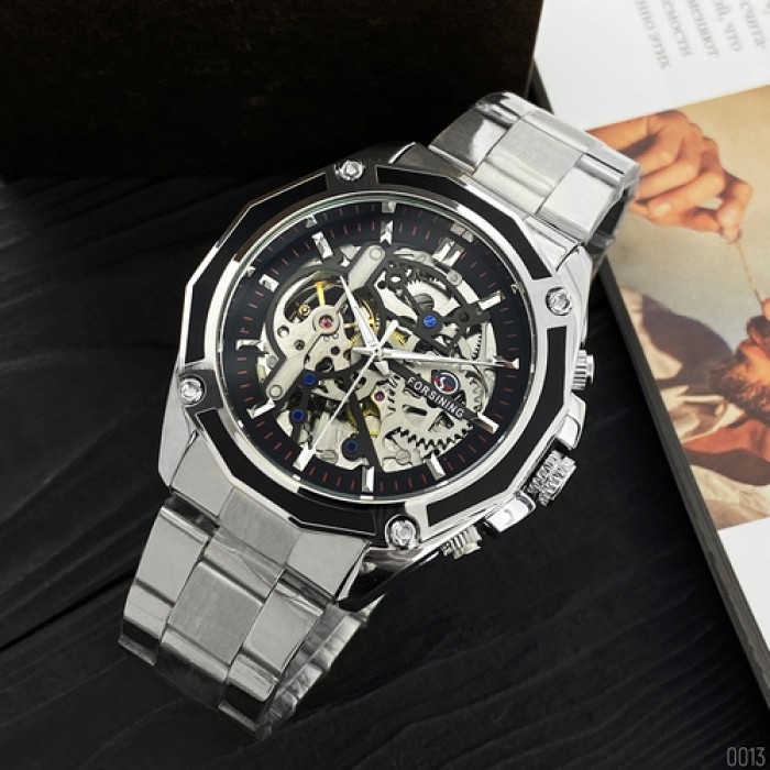 Forsining 8130 Silver-Black