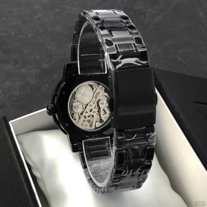 Winner 8012 Diamonds Automatic Black-Silver