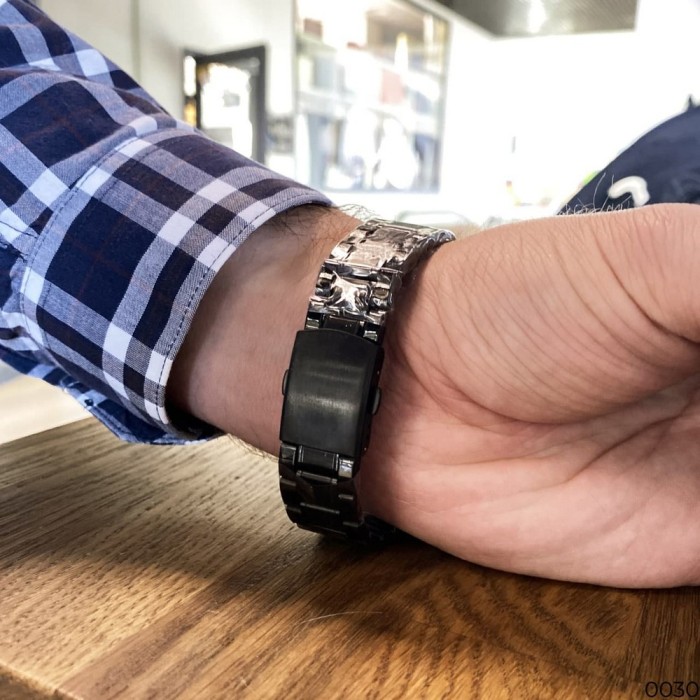 Winner 8012 Diamonds Automatic Black-Silver