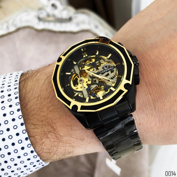 Forsining 8130 Black-Gold-Black