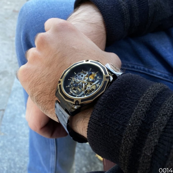 Forsining 8130 Black-Gold-Black