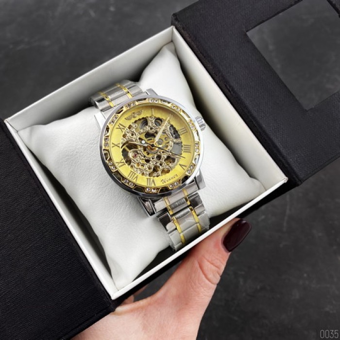 Winner 8012 Diamonds Automatic Silver-Gold
