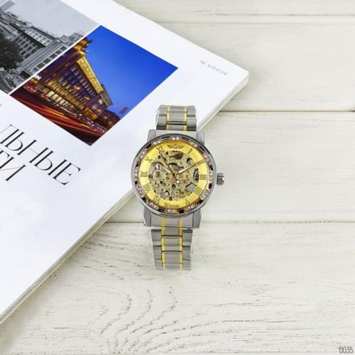 Winner 8012 Diamonds Automatic Silver-Gold