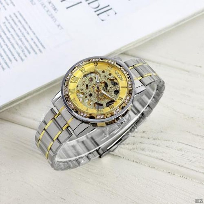 Winner 8012 Diamonds Automatic Silver-Gold