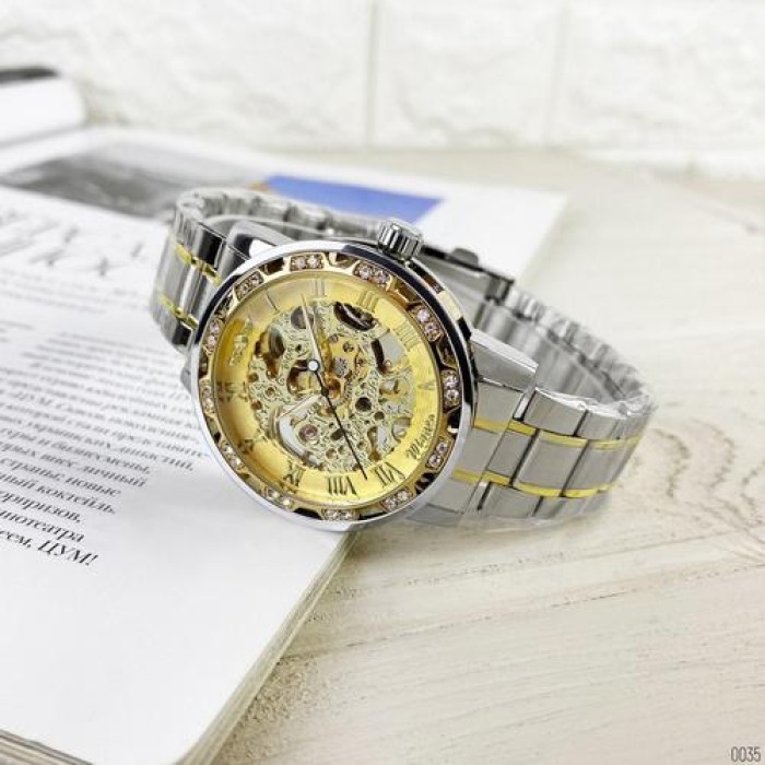 Winner 8012 Diamonds Automatic Silver-Gold