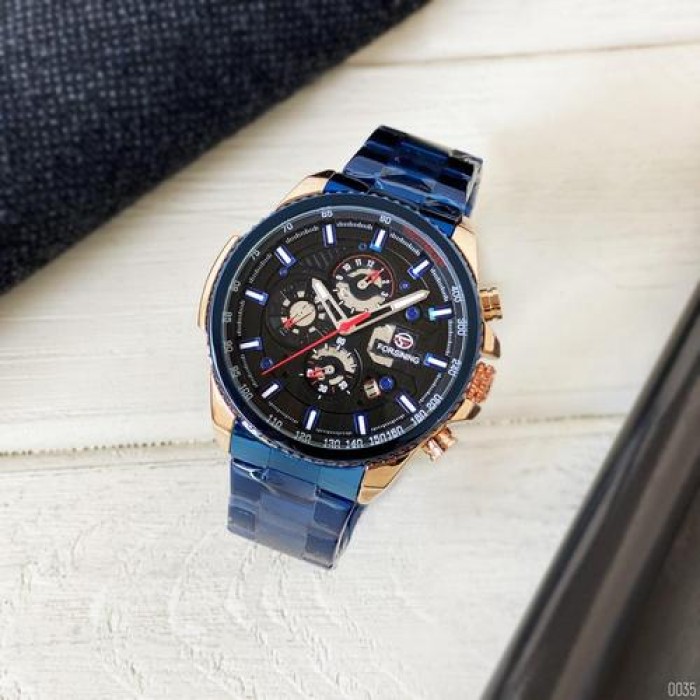 Forsining 6909 Blue-Cuprum-Black