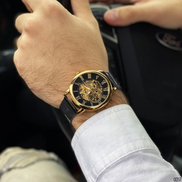 Forsining 8099  Black-Gold-Black