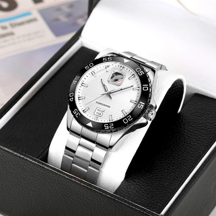 Forsining 8200 Silver-Black-White