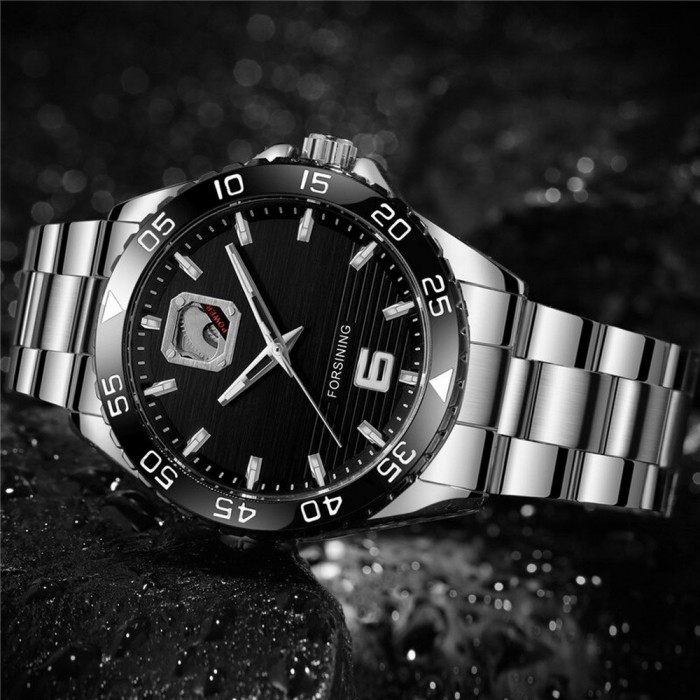 Forsining 8200 Silver-Black