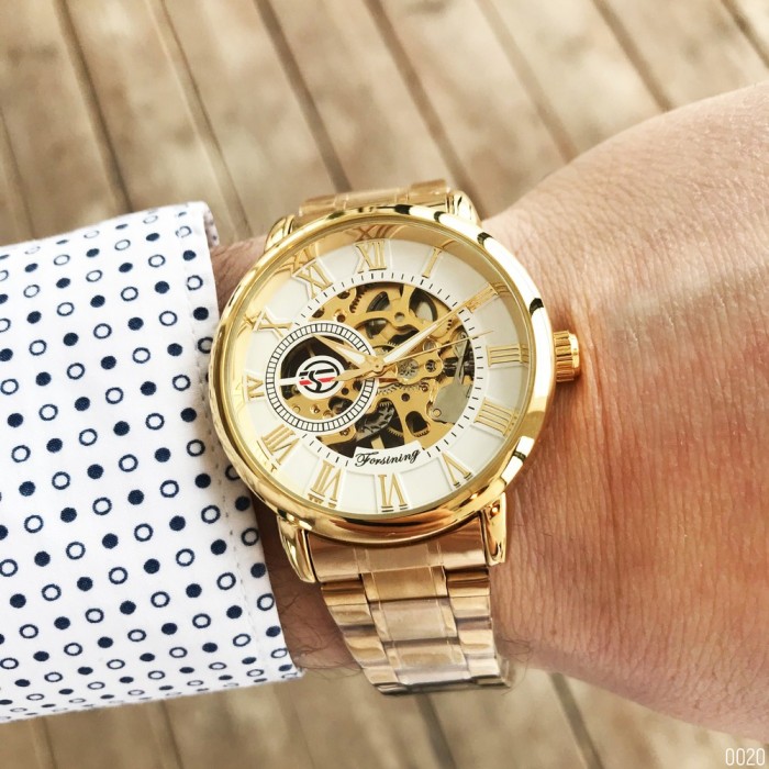 Forsining 8099 Gold-White