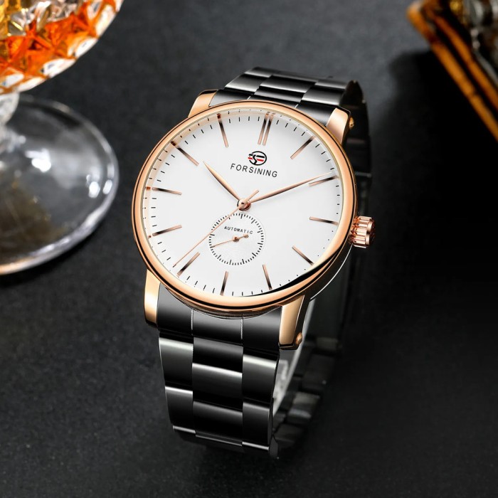 Forsining 8214 Rose Gold-White