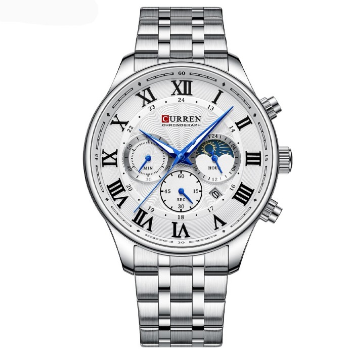 Curren 8427 Silver-White Curren 8427 Silver-White