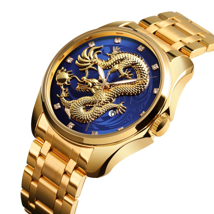 Skmei 9193GDBU Gold-Blue
