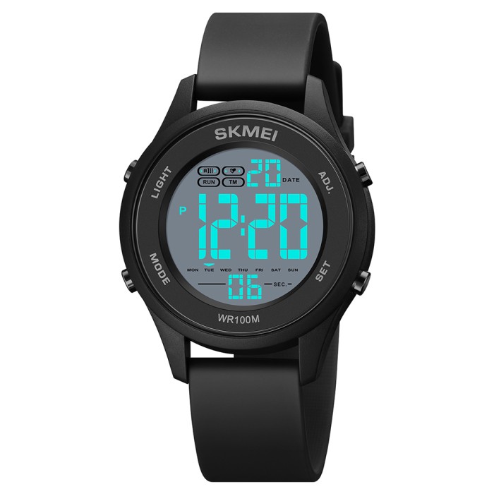 Skmei 1758BKBKWT Black Black White