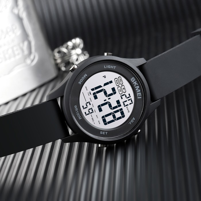 Skmei 1758BKBKWT Black Black White