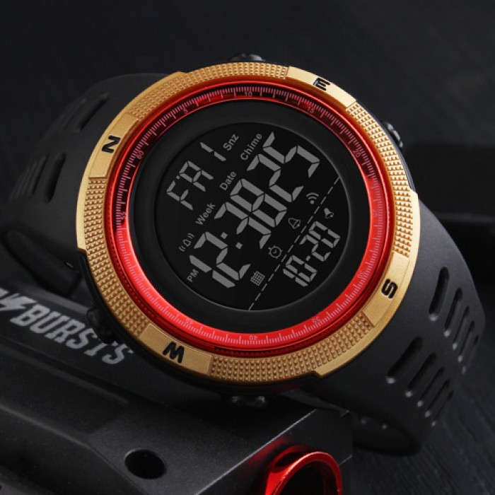 Skmei 1251GDRD Black-Gold-Red SALE