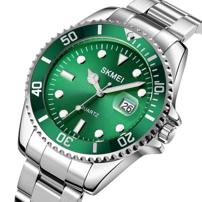 Skmei 1779SIGN Silver-Green STOPPED