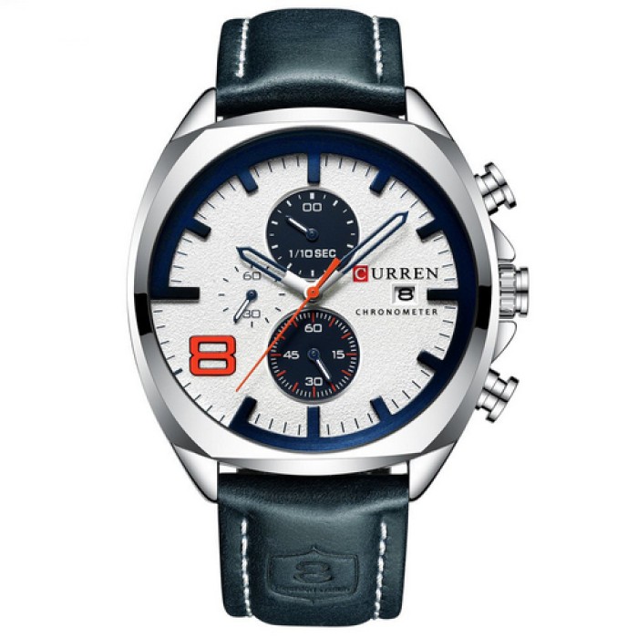 Curren 8324 Silver-White Curren 8324 Silver-White