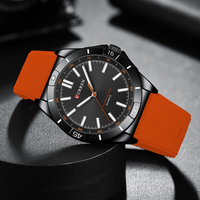 Curren 8449 Black-Orange