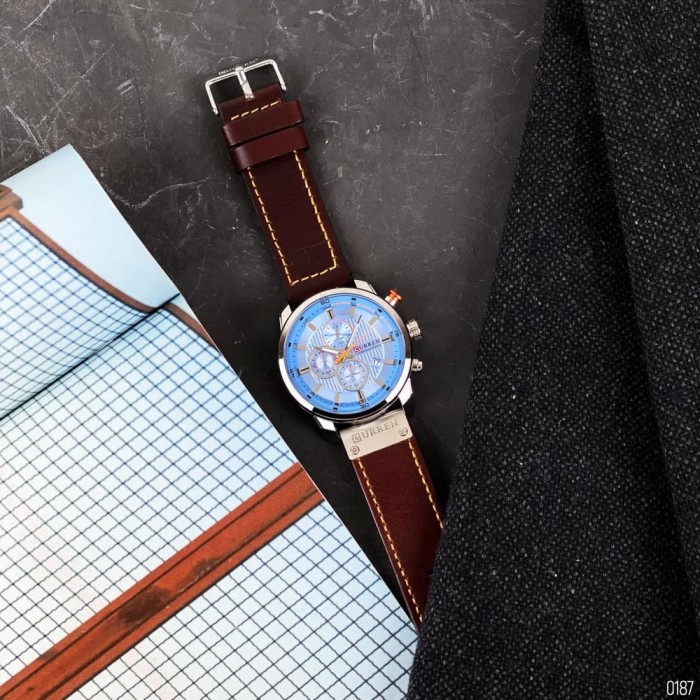 Curren 8291 Silver-Blue