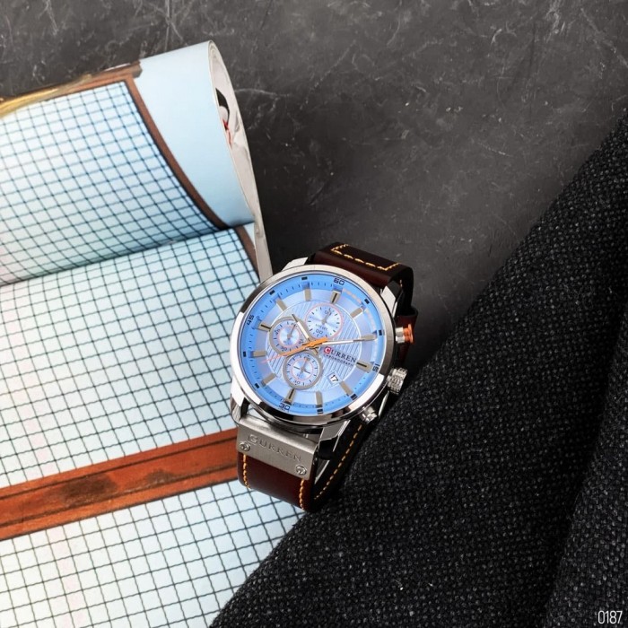 Curren 8291 Silver-Blue