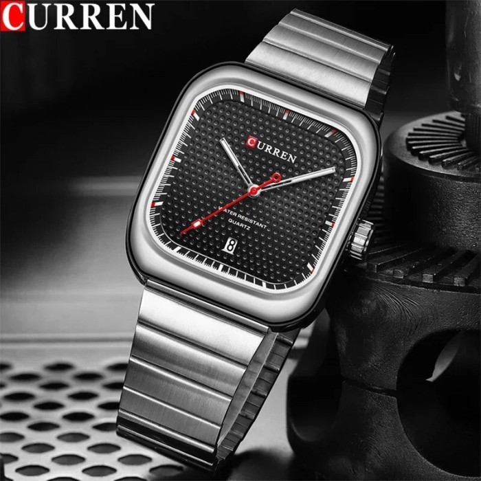 Curren 8460 Silver-Black