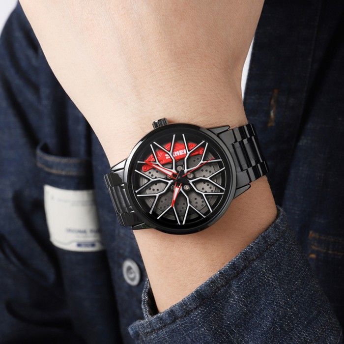 Skmei 1990D Black Red-Silver