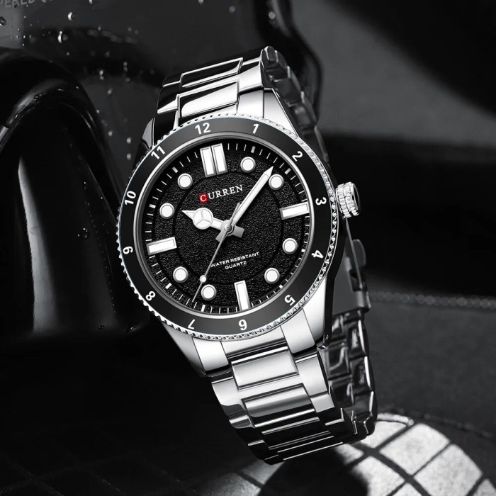 Curren 8450 Silver-Black