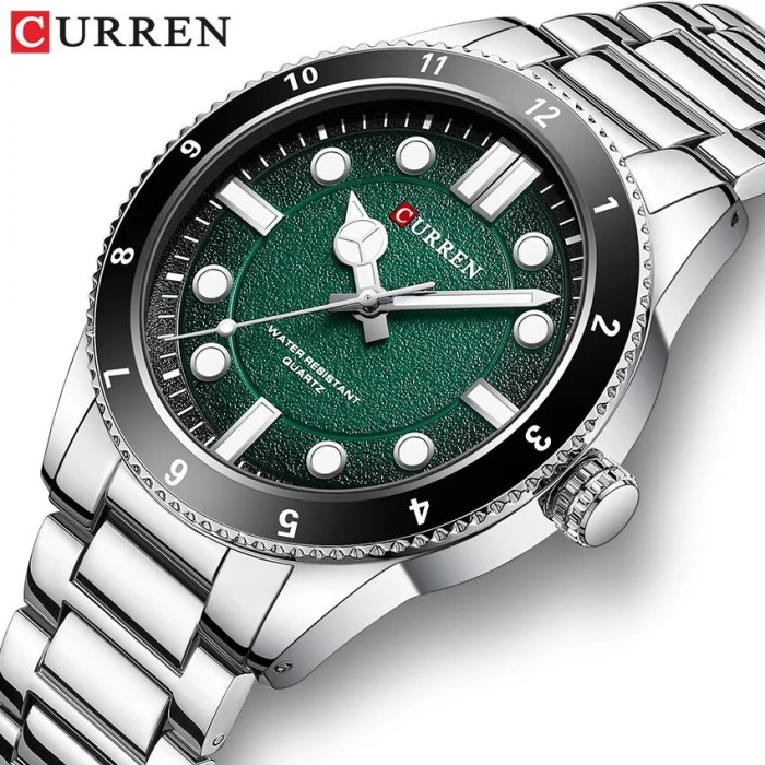 Curren 8450 Silver-Green