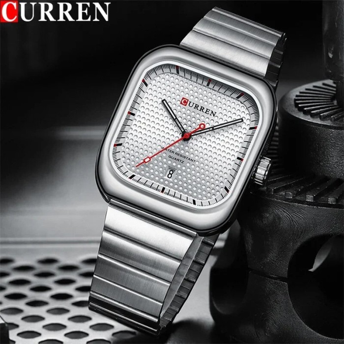 Curren 8460 Silver-Silver