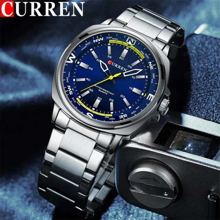 Curren 8455 Silver-Blue