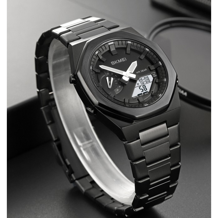 Skmei 1816BKBKWT Black-Black-White