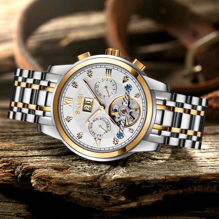 Skmei M029TGDSI Gold-Silver-Silver