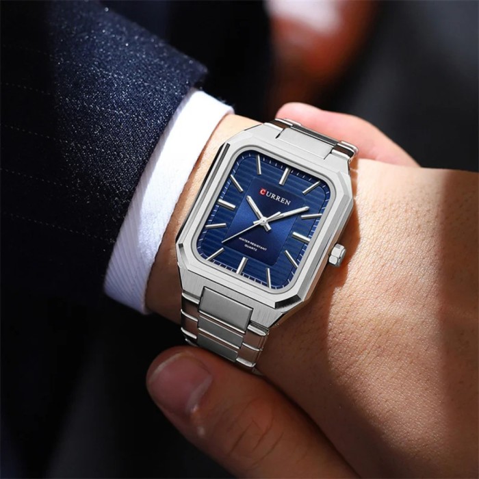 Curren 8457 Silver-Blue