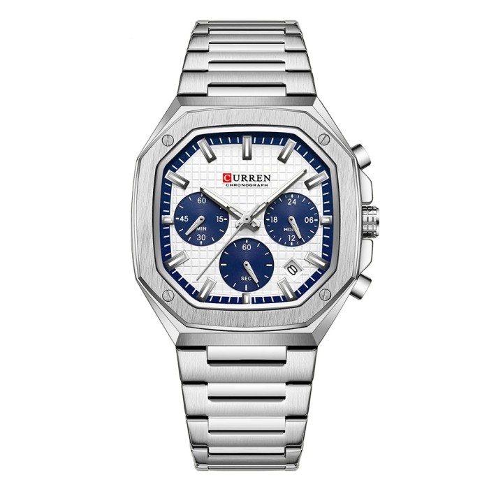 Curren 8459 Silver-White Curren 8459 Silver-White