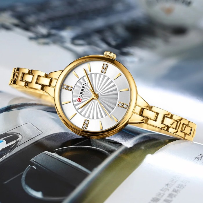 Curren 9097L Gold-White