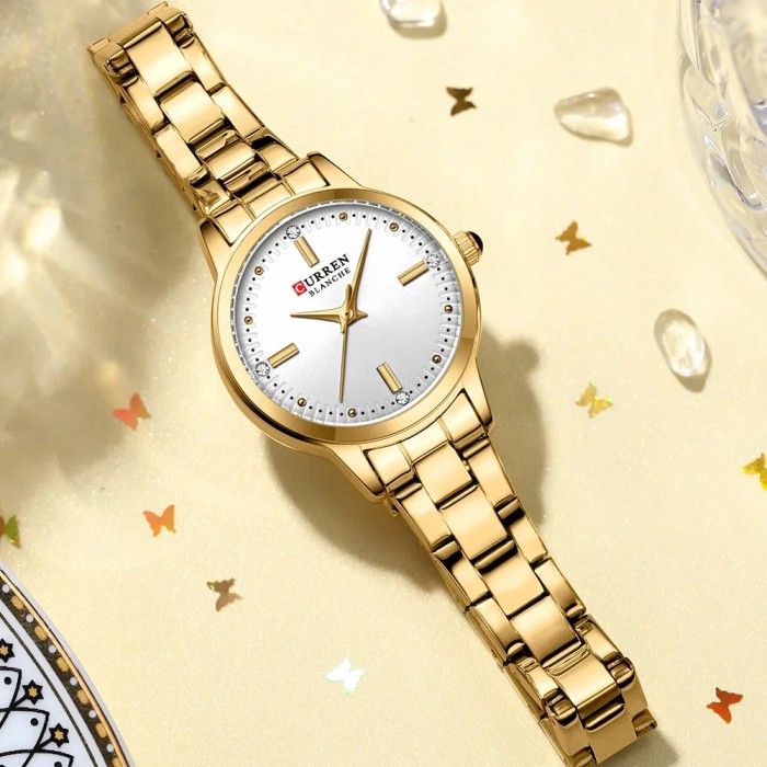 Curren 9094 Gold-White