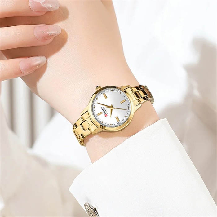 Curren 9094 Gold-White