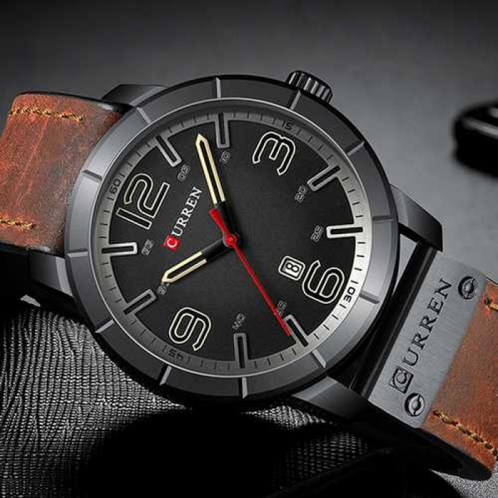 Curren 8327 Black-Brown