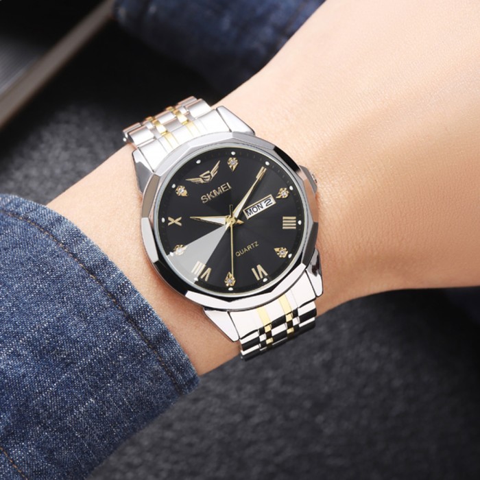 Skmei 2291TGDBK Silver-Gold-Black