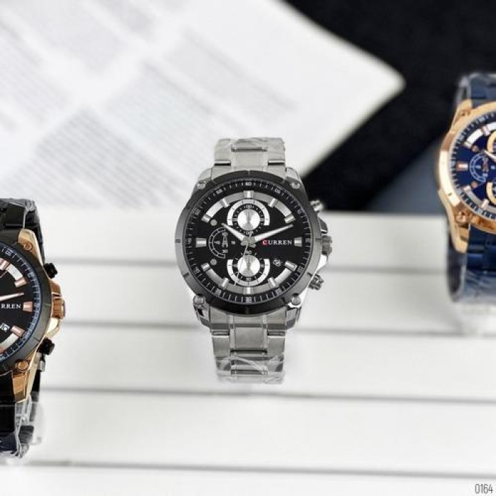 Curren 8360 Silver-Black