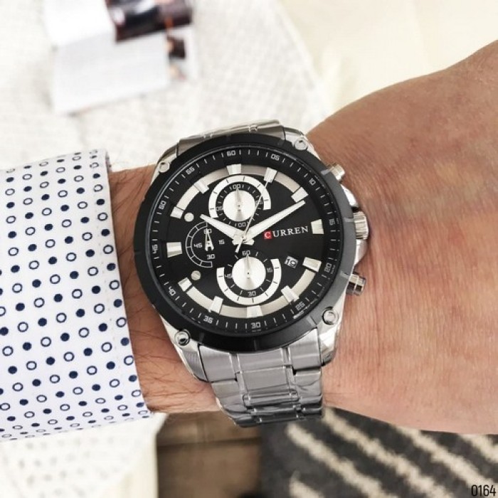 Curren 8360 Silver-Black