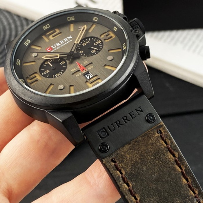 Curren 8314 Black-Brown