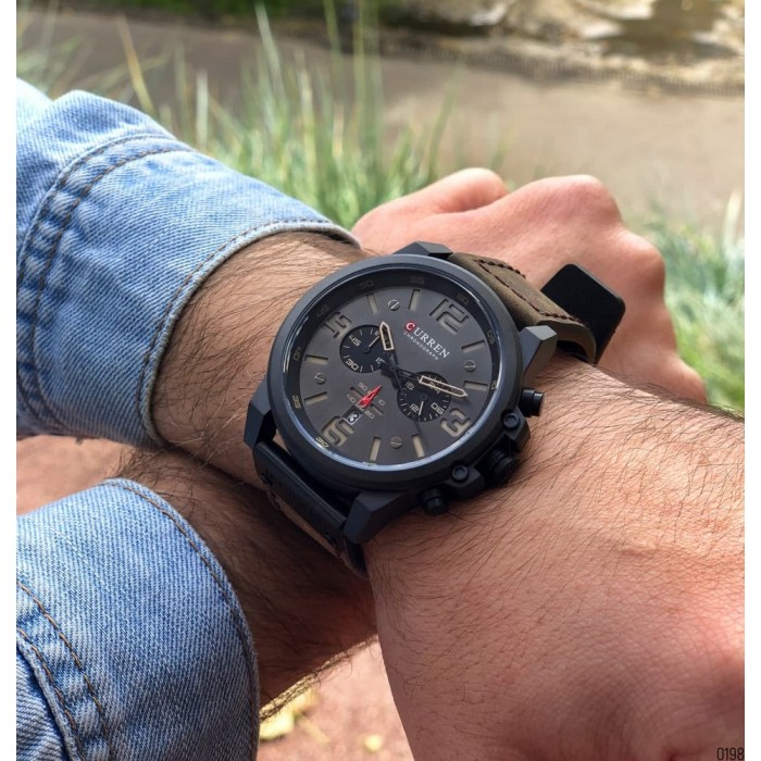 Curren 8314 Black-Brown