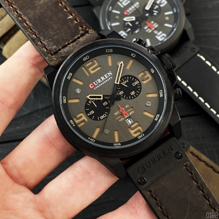 Curren 8314 Black-Brown