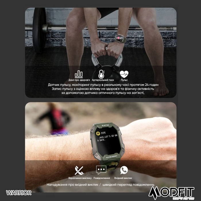 Modfit Warrior All Black Camo Band