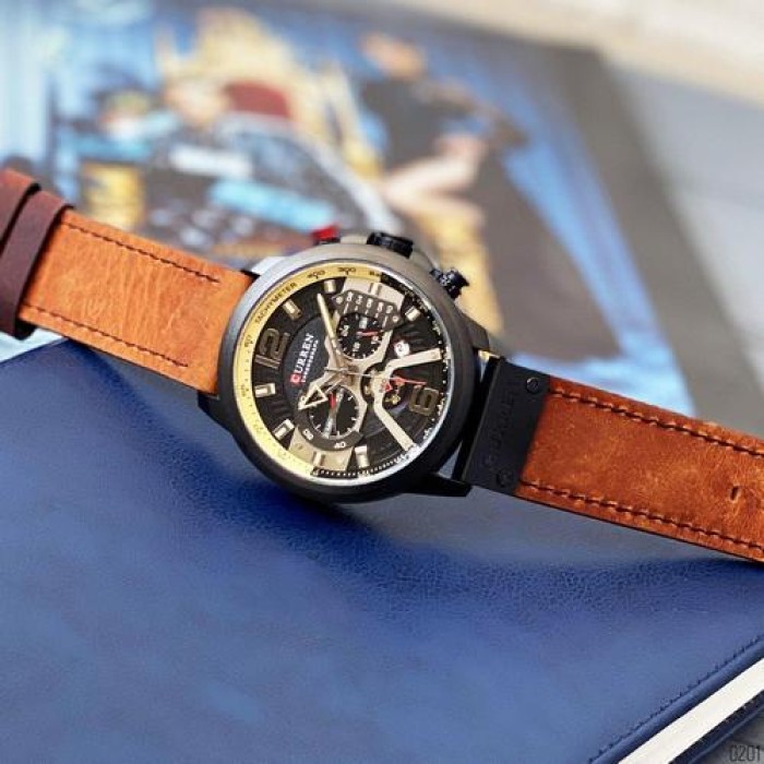 Curren 8329 Black-Brown