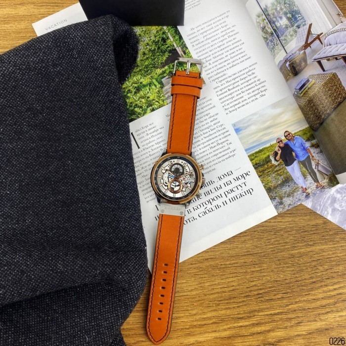 Curren 8380 Silver-Cuprum-Brown